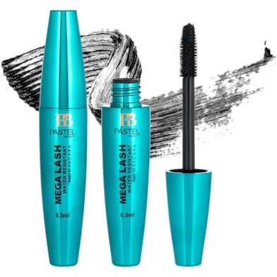 Pastel Beauty Mega Lash Water Resistant Mascara.